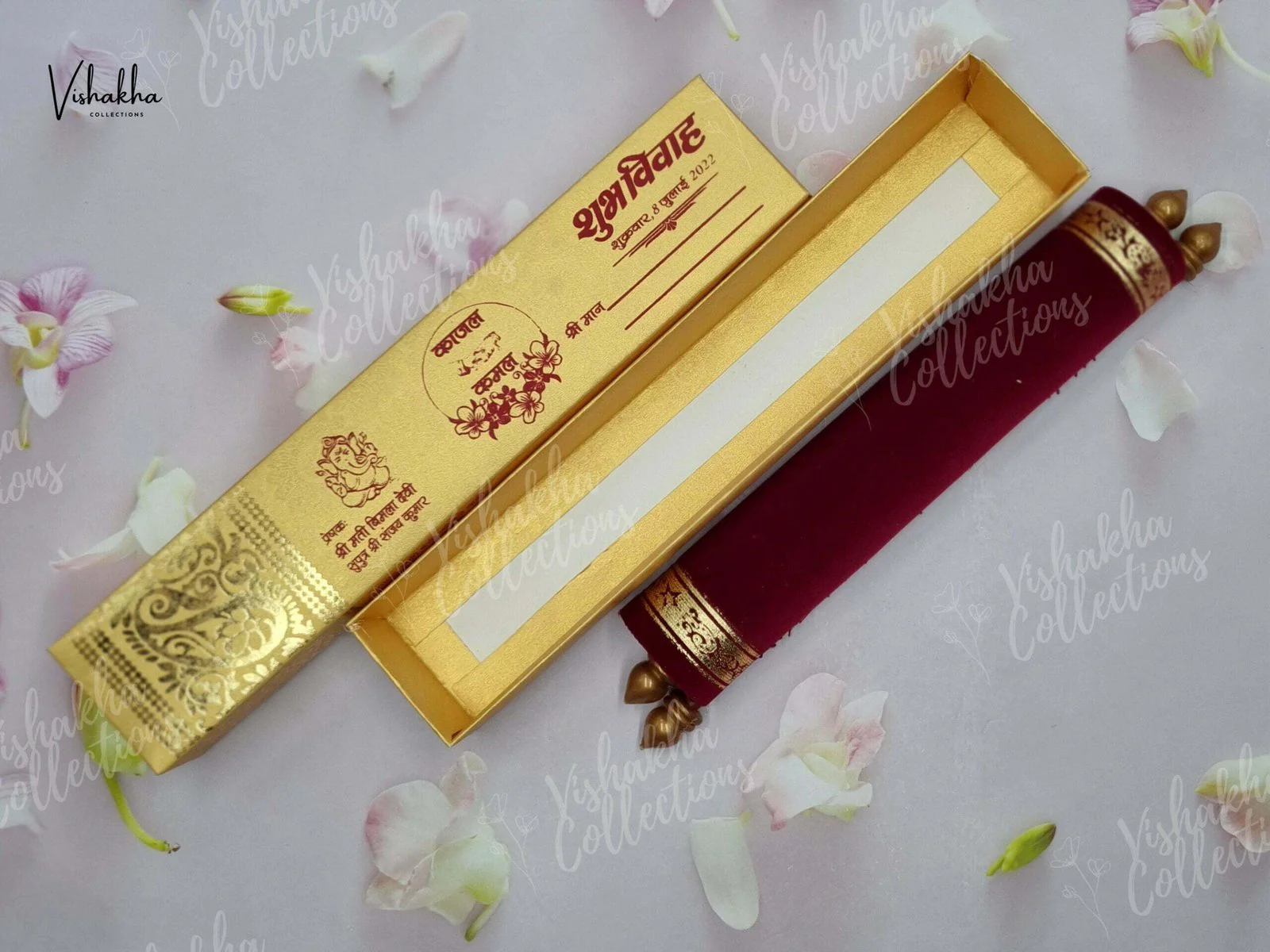 Designer Premium Customized Wedding Invitation Cards - FC-044 - Image 4