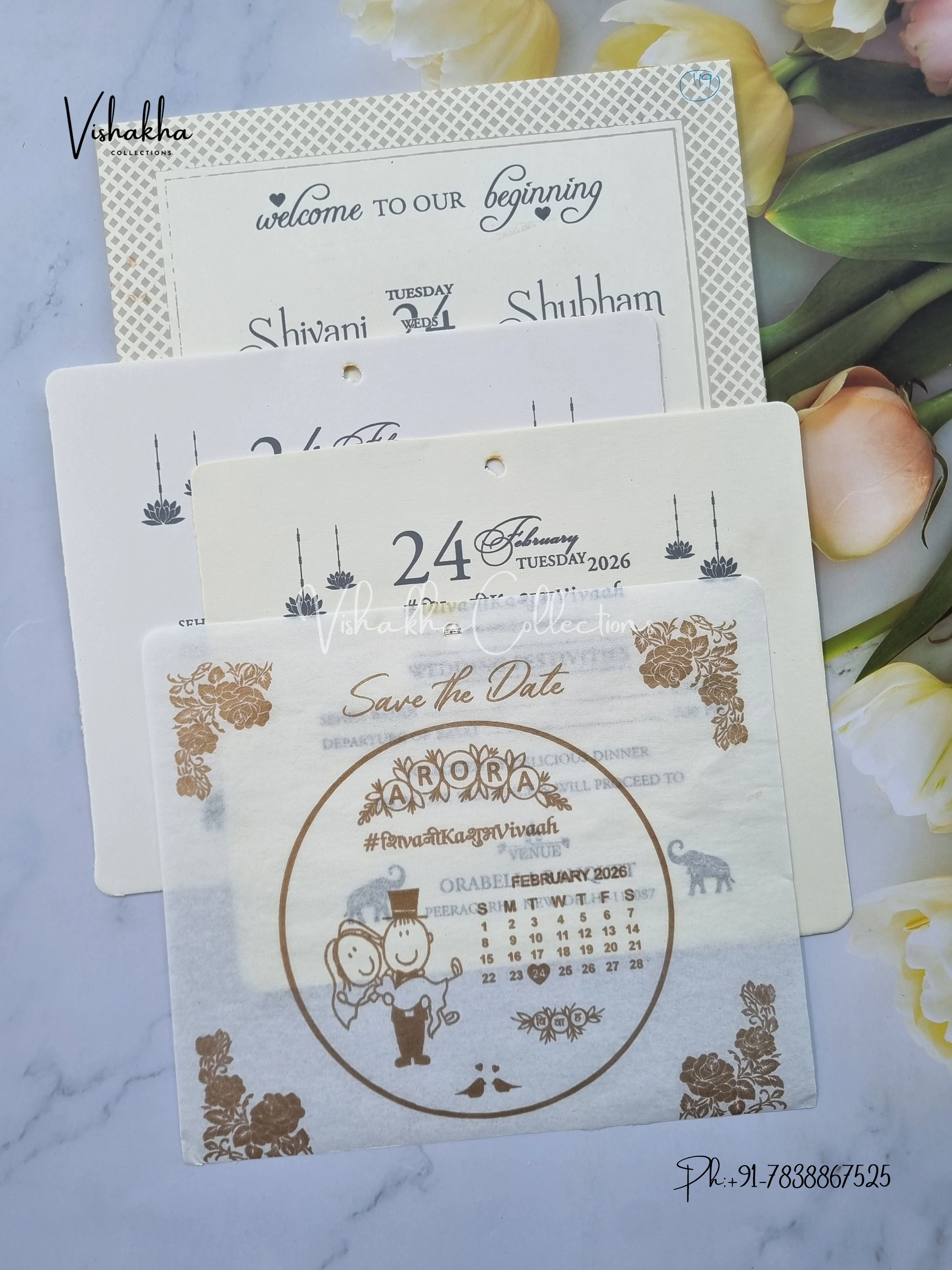 Hindu Muslim Christian Sikh invitation Cards ATS-1651 - Image 3