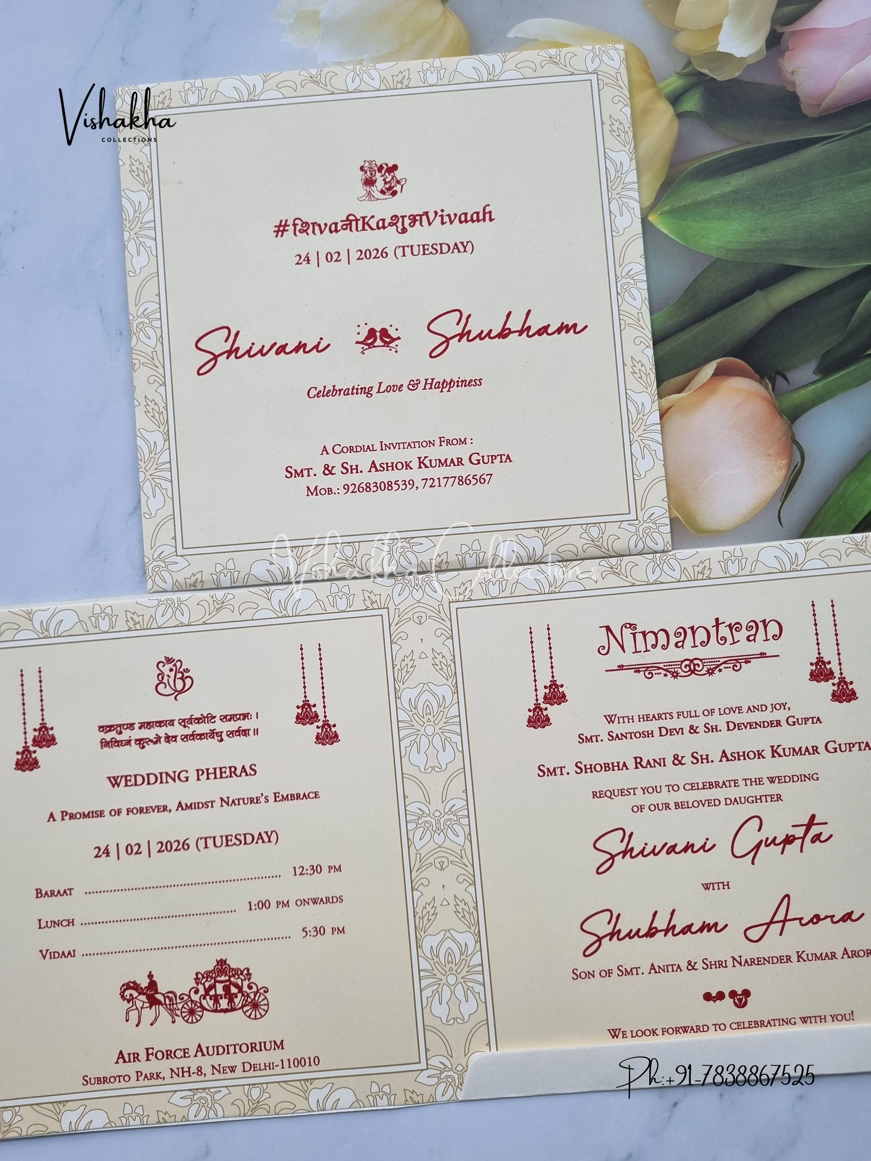 Hindu Muslim Christian Sikh invitation Cards ATS-1701 - Image 3