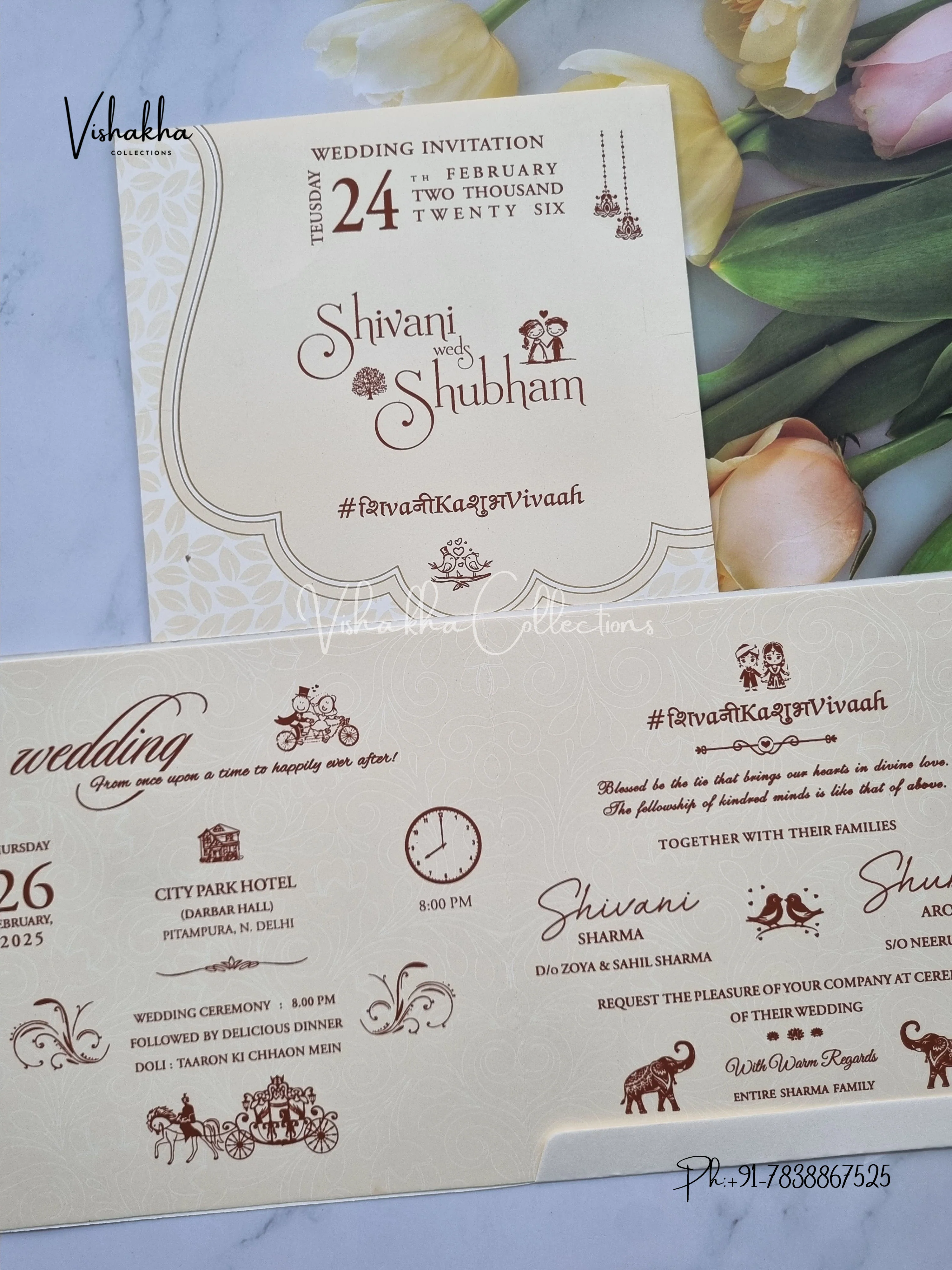 Hindu Muslim Christian Sikh invitation Cards ATS-1704 - Image 3