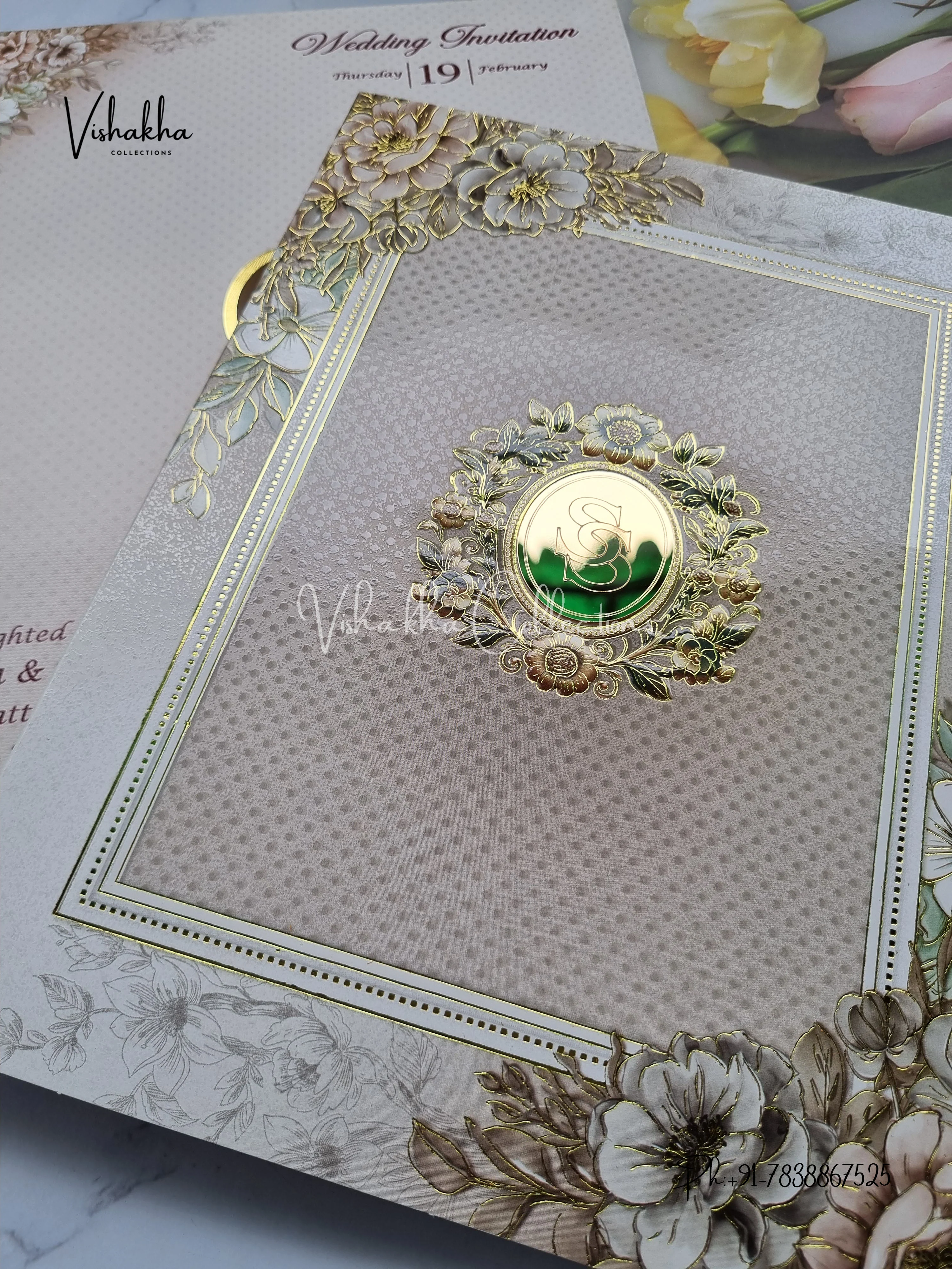Hindu Muslim Christian Sikh invitation Cards EJ-5158 - Image 2