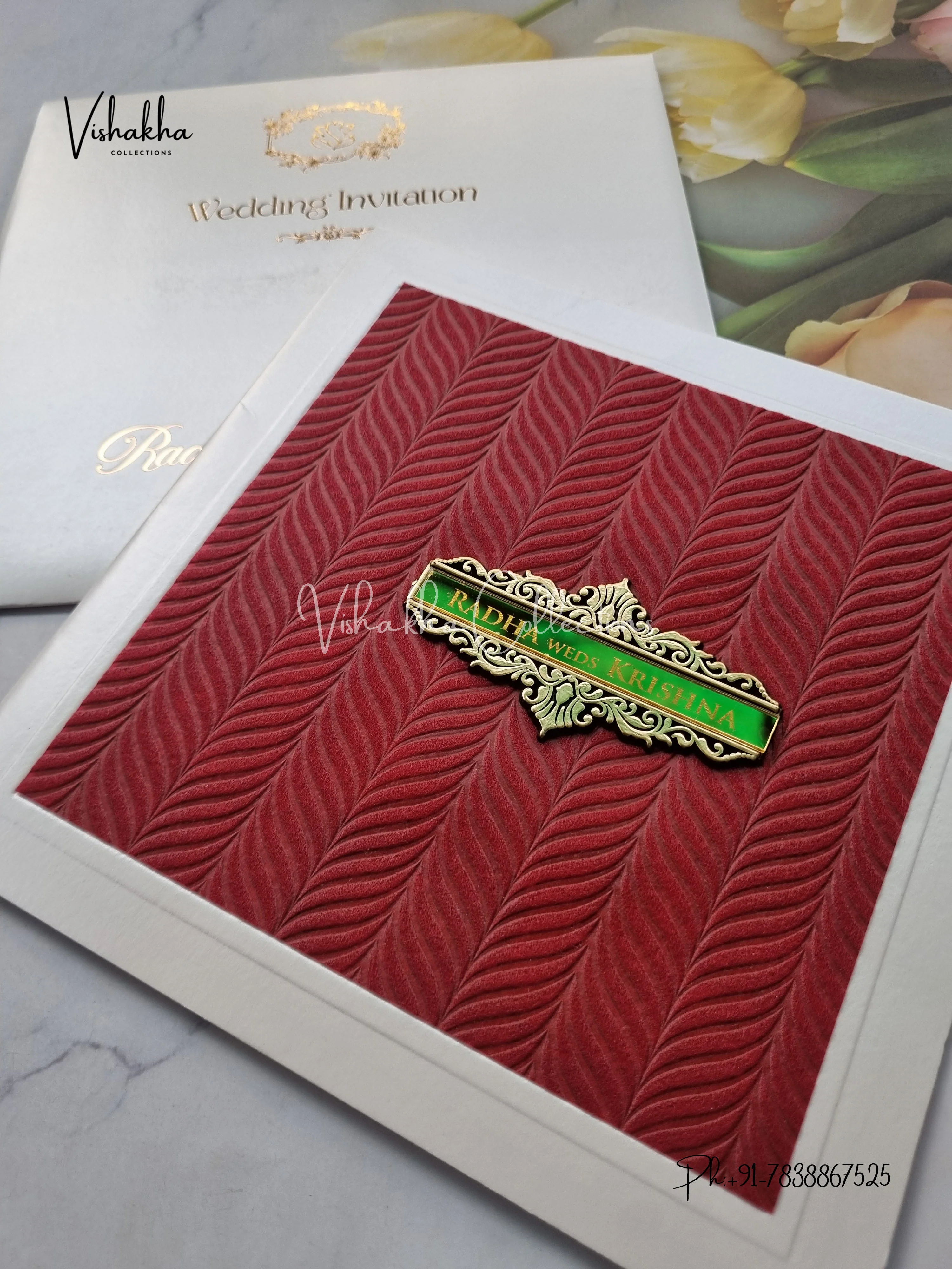 Hindu Muslim Christian Sikh invitation Cards SN-122 - Image 2