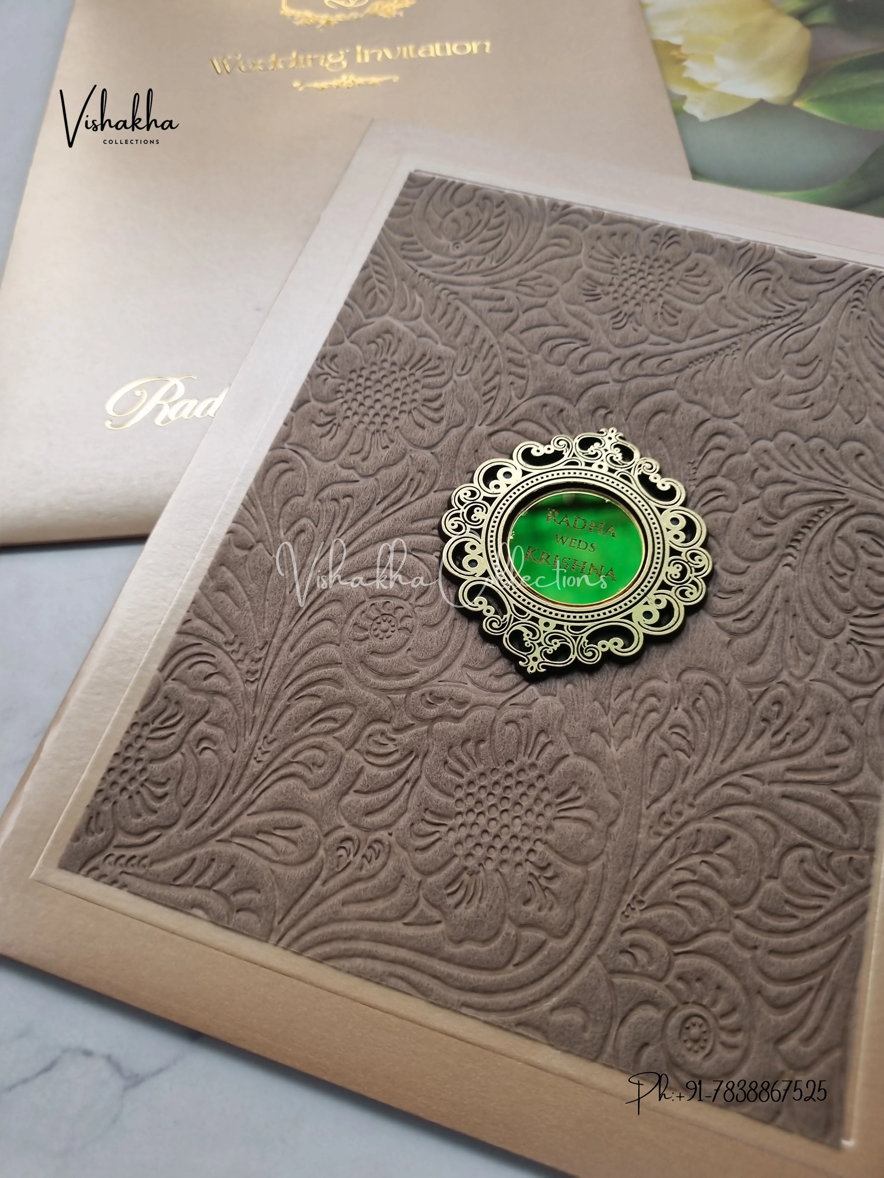 Hindu Muslim Christian Sikh invitation Cards SN-127 - Image 2