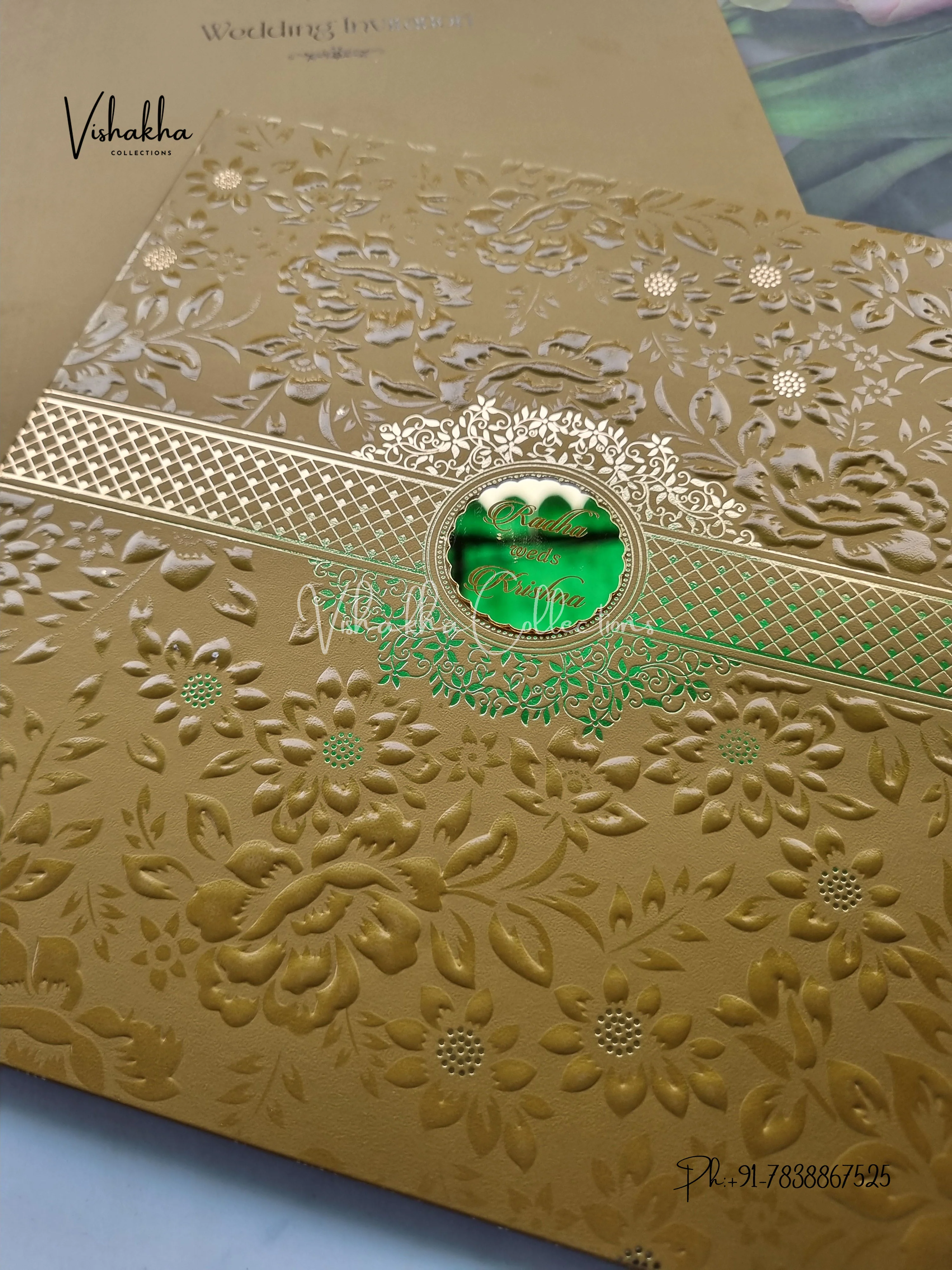 Hindu Muslim Christian Sikh Padded invitation Cards SN-81 - Image 2