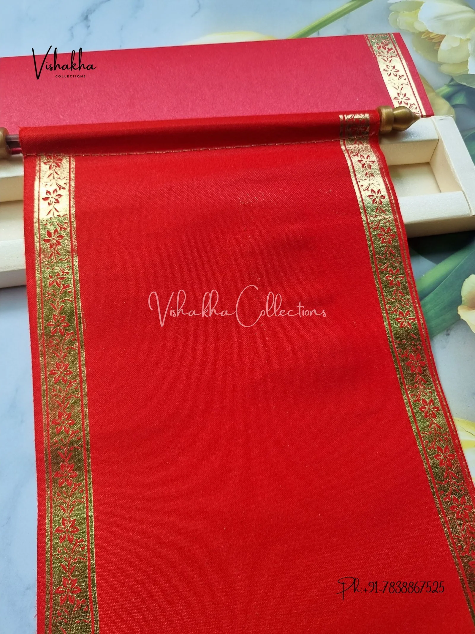Scroll Farman invitation Cards FC-052 - Image 2