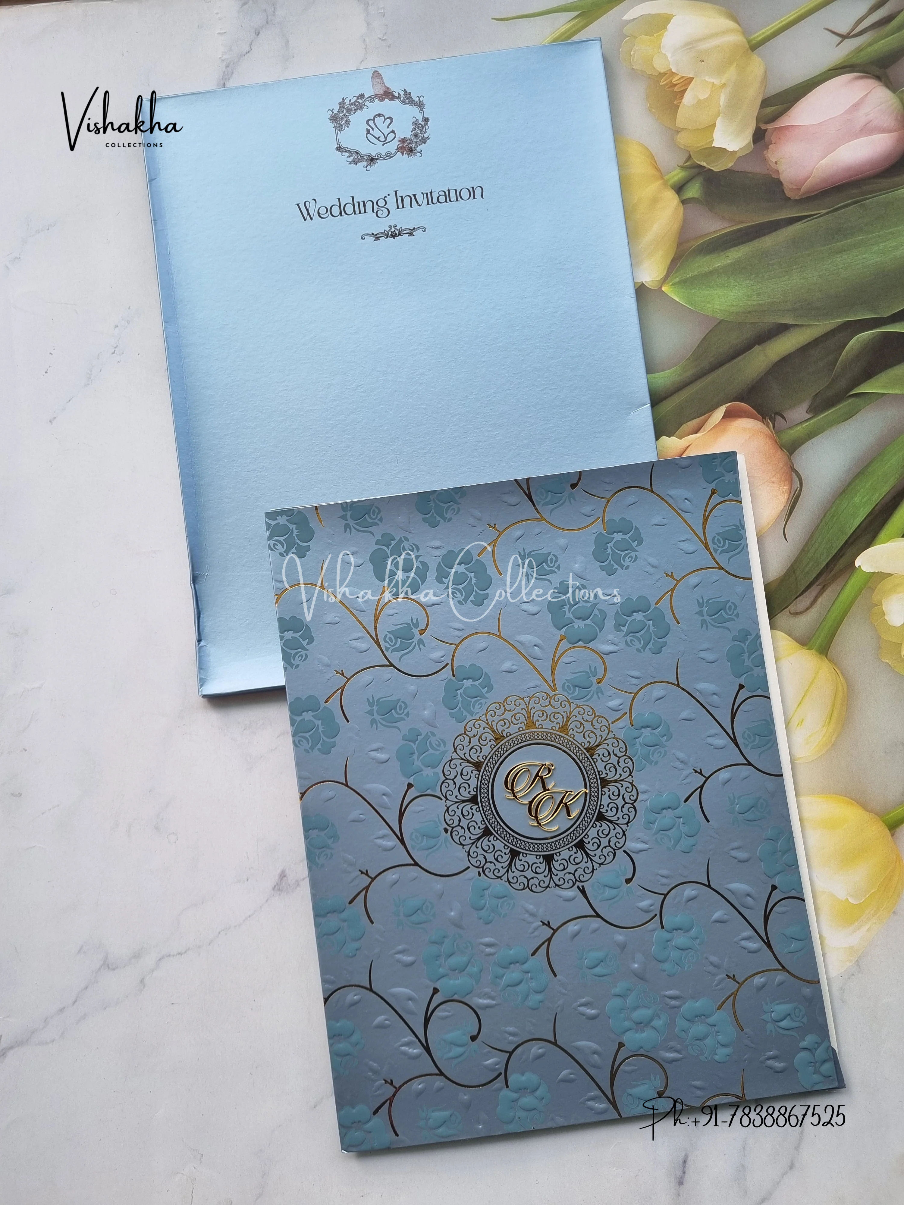 Semi Box Colored invitation Cards SN-54